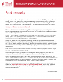 In Their Own Words: COVID-19 Updates on Food Insecurity Thumbnail
