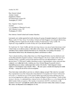 Letter to Biden administration