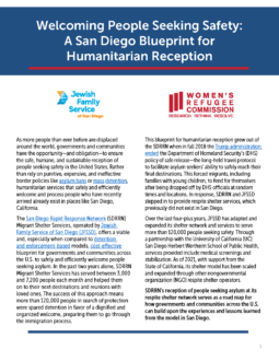 San Diego Blueprint for Humanitarian Reception Cover Image