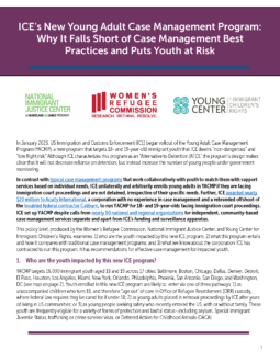 Youth Adult Case Management Program Policy Brief Cover Image