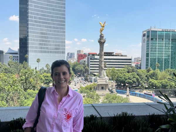 woman smiling at camera