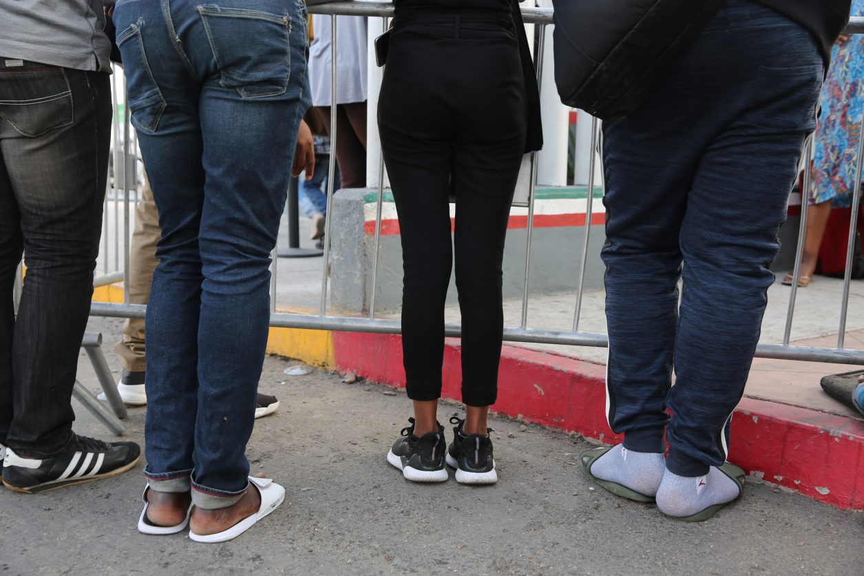 People at the US-Mexico border.