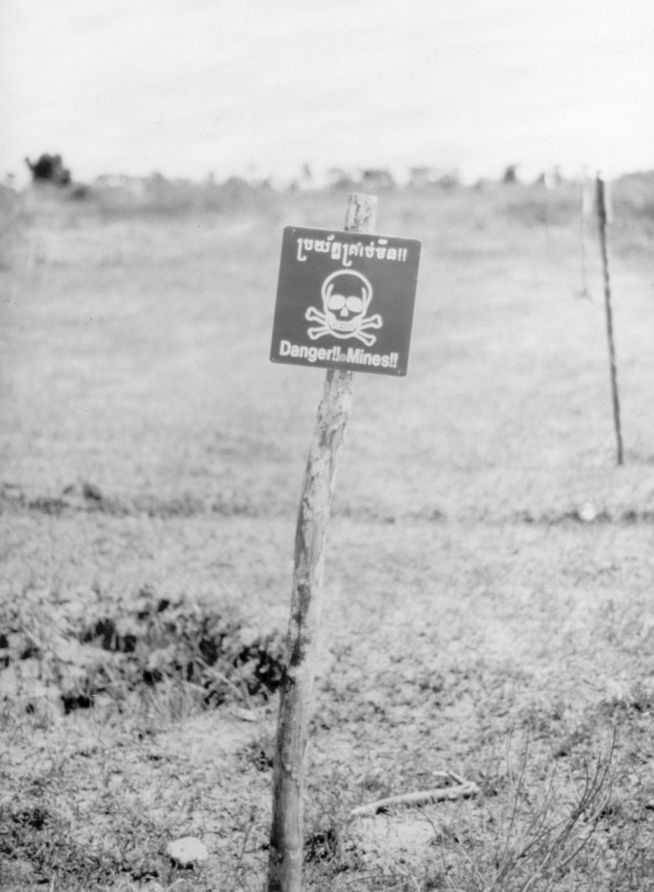 Landmine Warning Sign