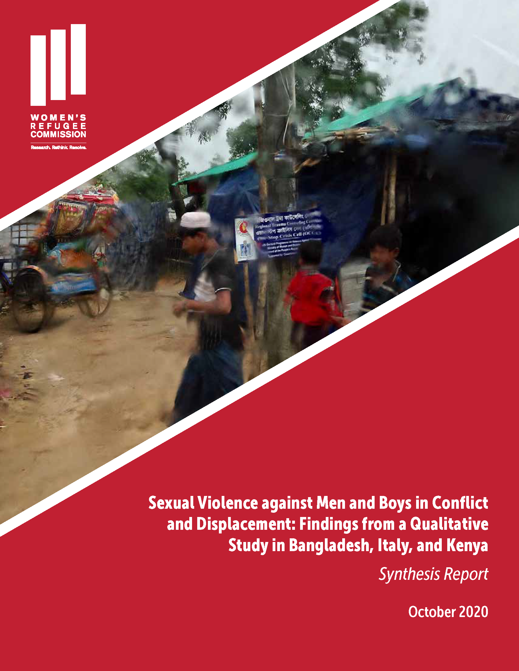 Sexual Violence against Men and Boys Synthesis Report Cover Image