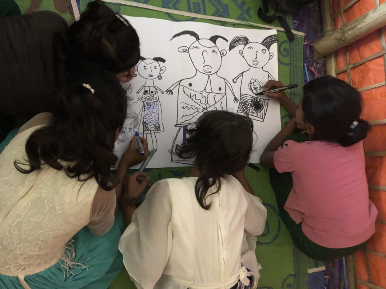 Children drawing