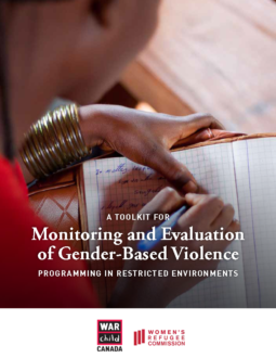 Monitoring and Evaluation of Gender-Based Violence Toolkit Cover Page