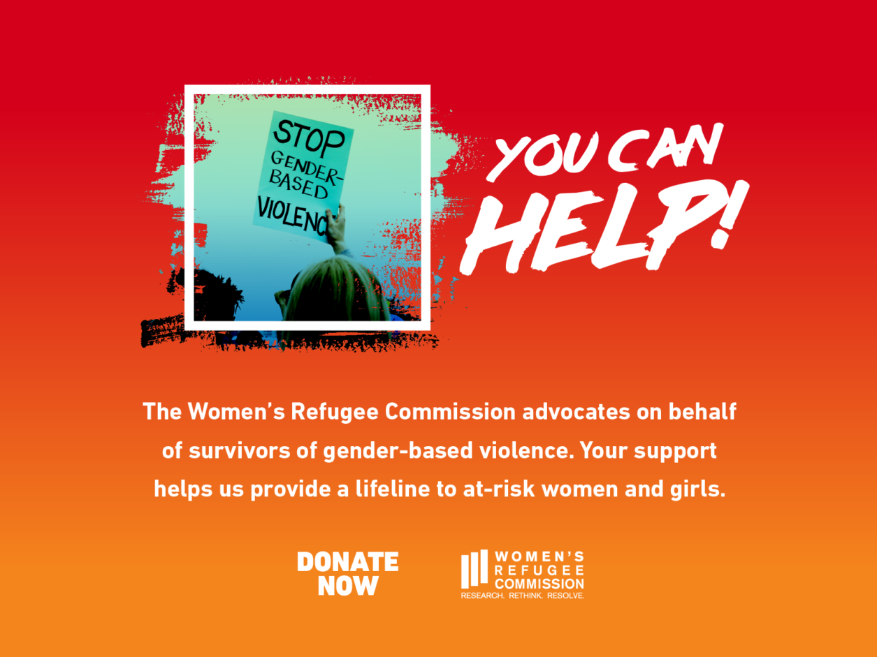 Give back this summer with a donation to Women's Refugee Commission