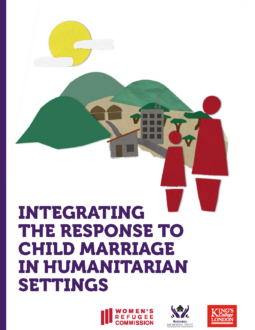 Child Marriage in Humanitarian Settings Cover Image