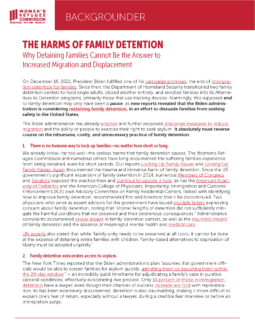 Why Detaining Families Cannot Be the Answer to Increased Migration and Displacement