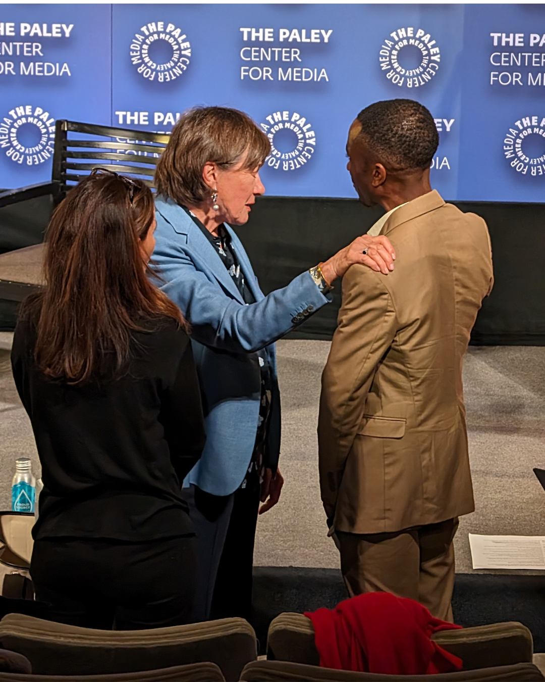 Jane Olson and Barthelemy Mwanza talk