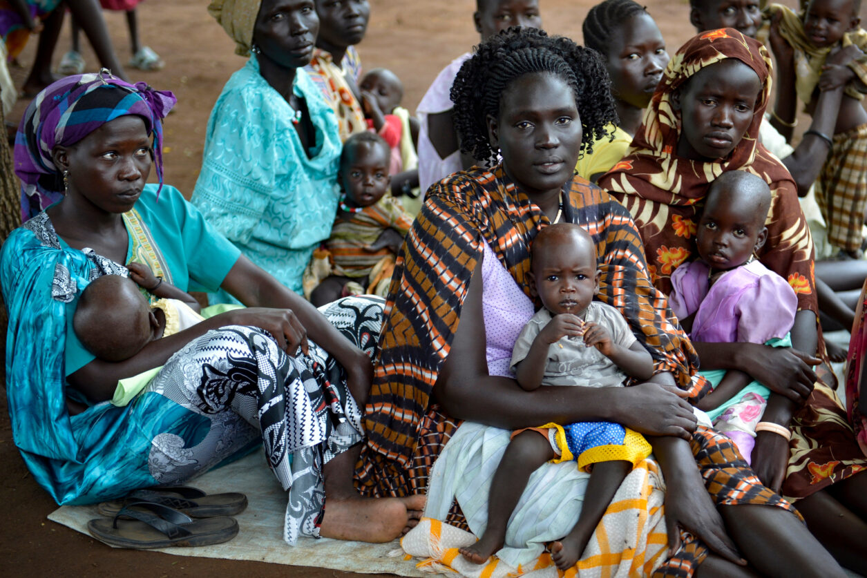 Refugee women and children in Ethiopia