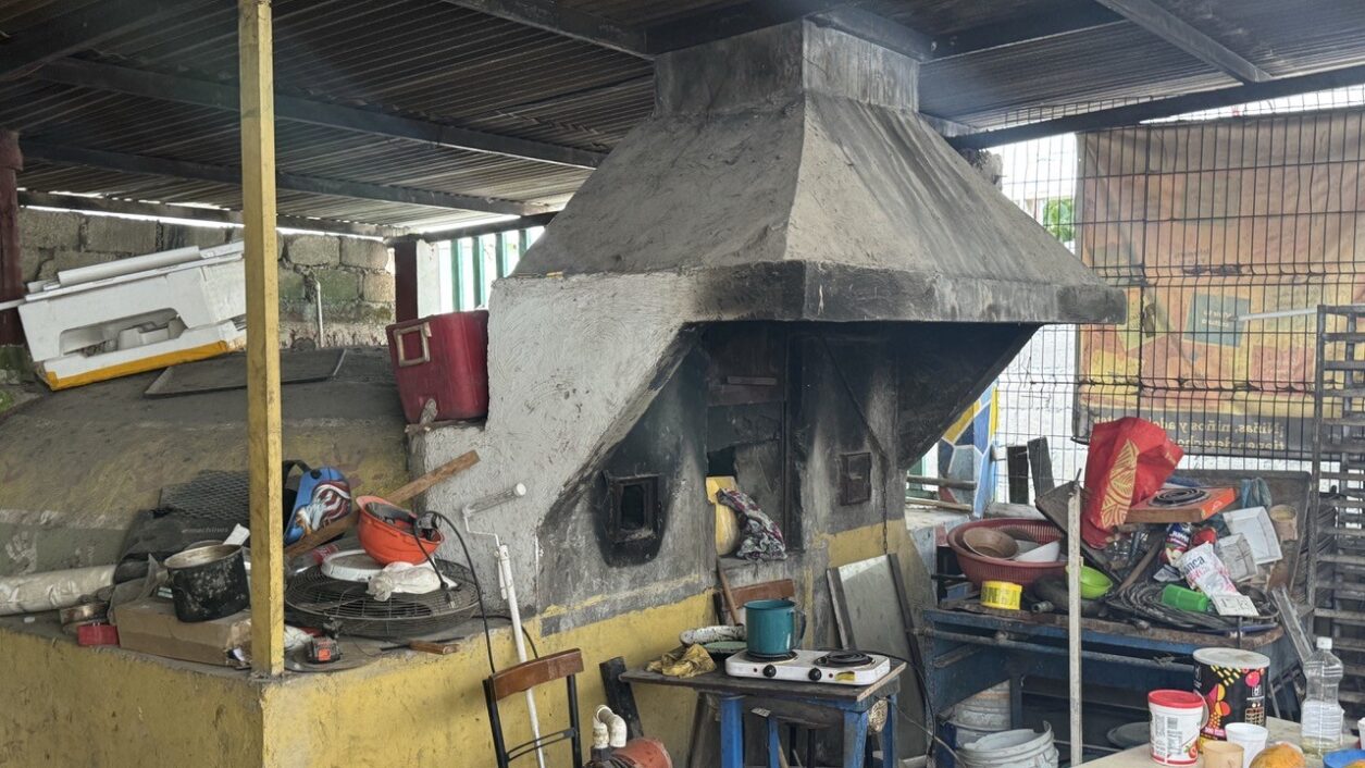 An industrial oven