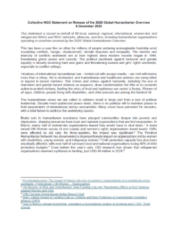 statement cover page