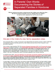 In Parents’ Own Words: Documenting the Stories of Separated Families in Honduras