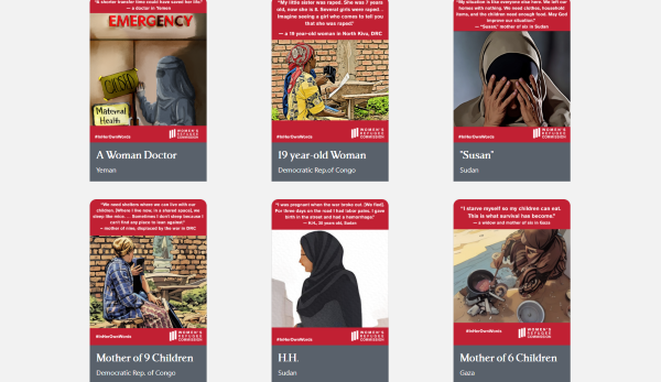 In Her Own Words landing page