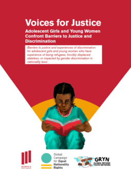 Voices for Justice: Adolescent Girls and Young Women Confront Barriers to Justice and Discrimination