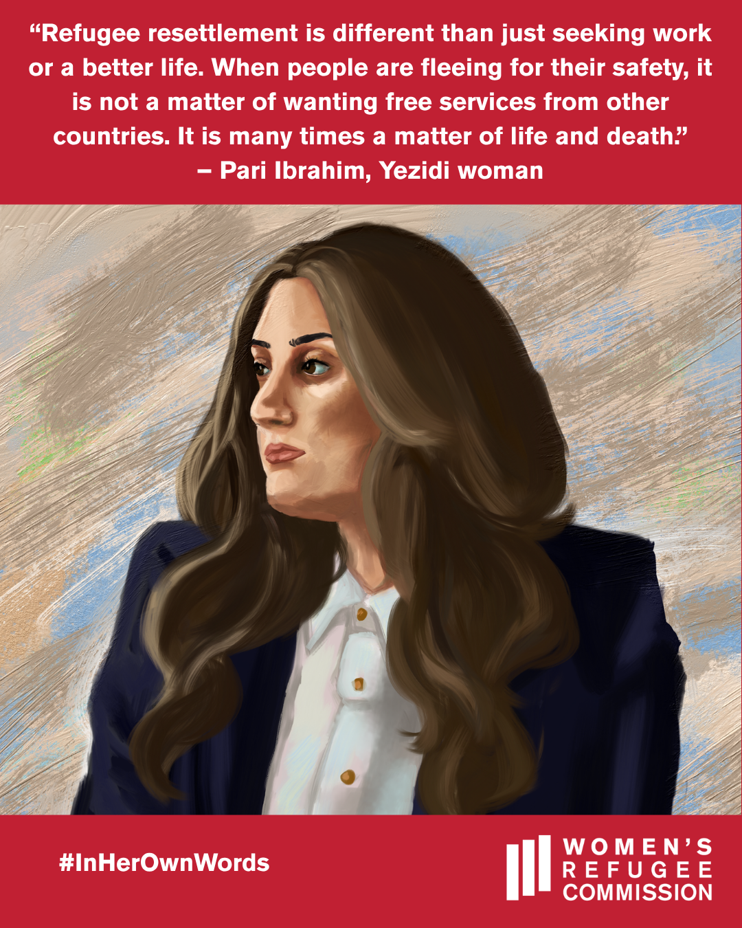 illustration of woman with quote