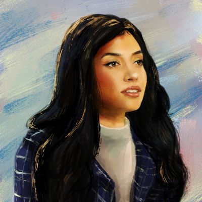 illustration of young woman