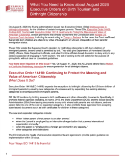 What You Need to Know about August 2026 Executive Orders on Birth Tourism and Birthright Citizenship