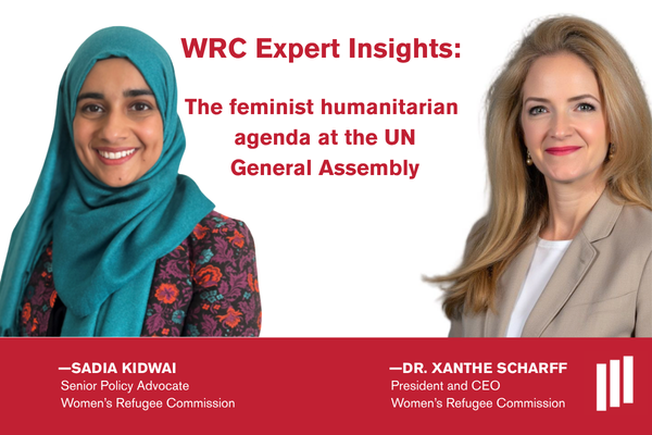 Graphic of Sadia Kidwai (left) and Xanthe Scharff (right)